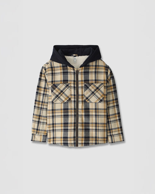 Sobrecamisa Con Hoodie Cuadros